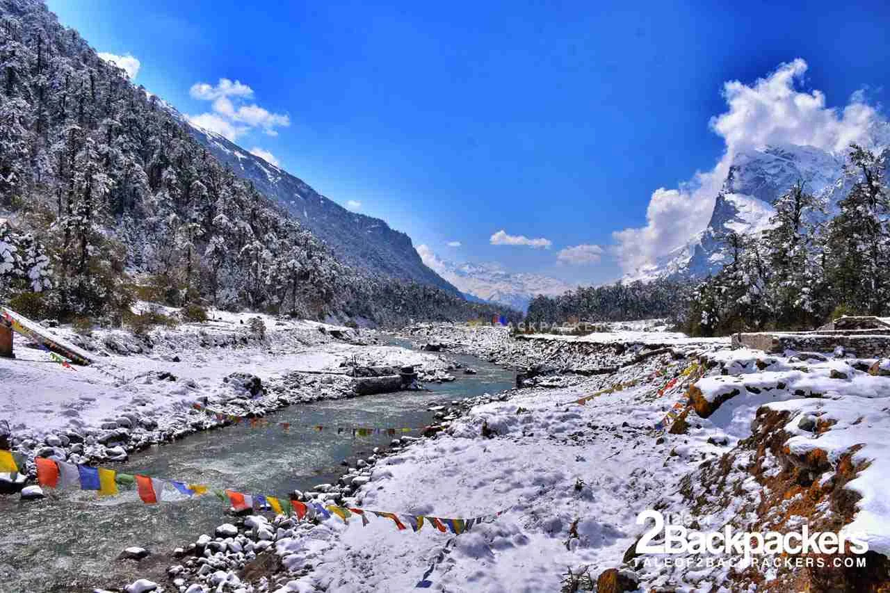 Yumthang Chu flowing-in the Valley in North Sikkim