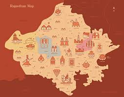 Heritage map of Rajasthan
